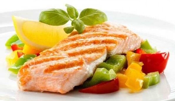 Fish with vegetables for the Dukan diet